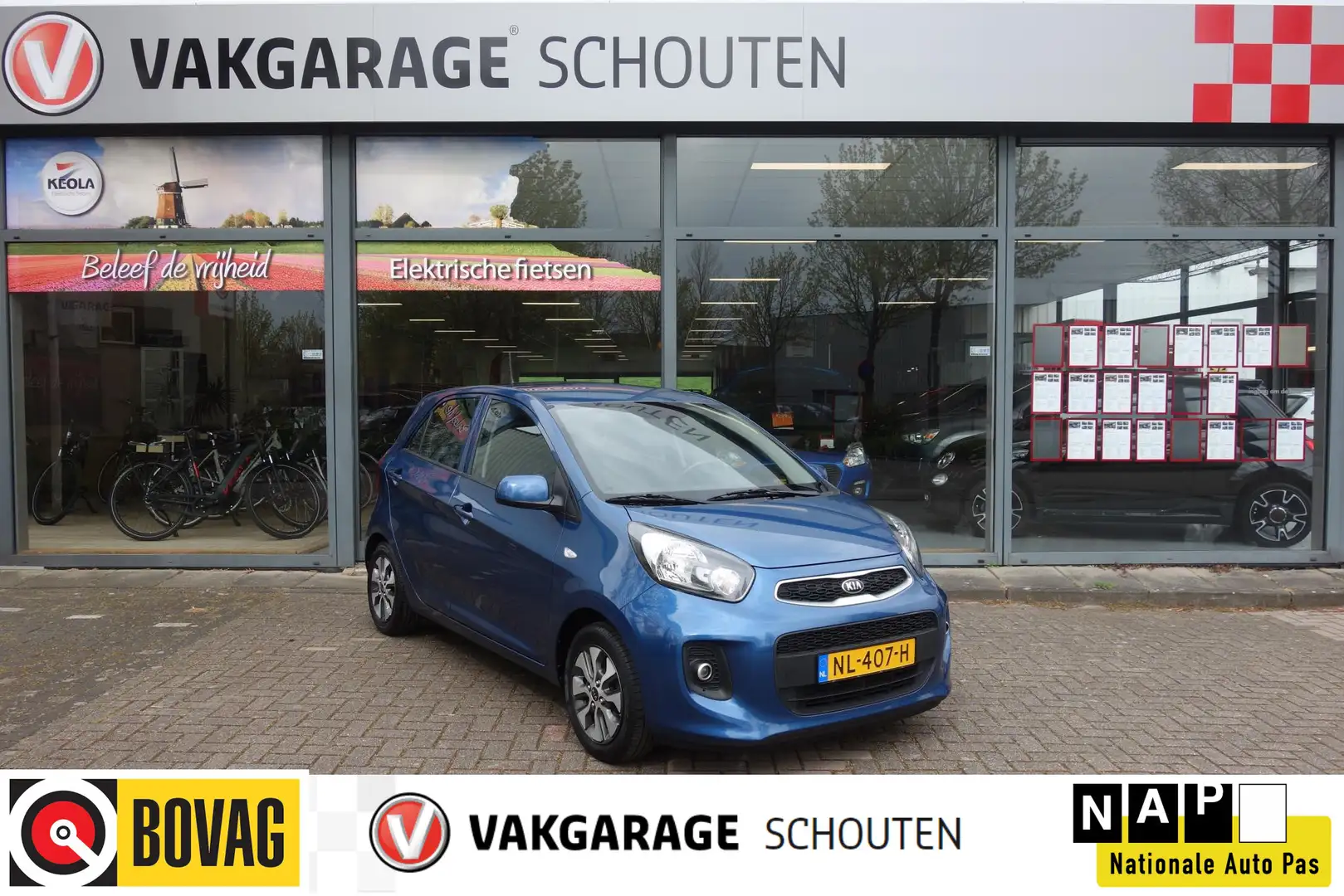 Kia Picanto 1.0 CVVT EconomyPlusLine, Navigatie, Camera Azul - 1