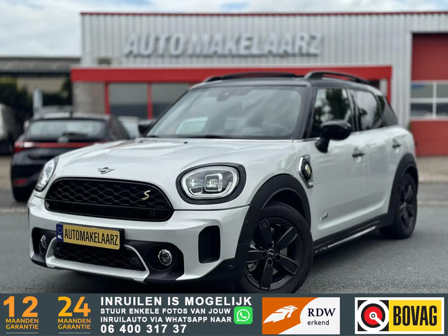 MINI Cooper S Countryman Mini 2.0 E ALL4 Salt NAP PANO LEDER Wit - 1