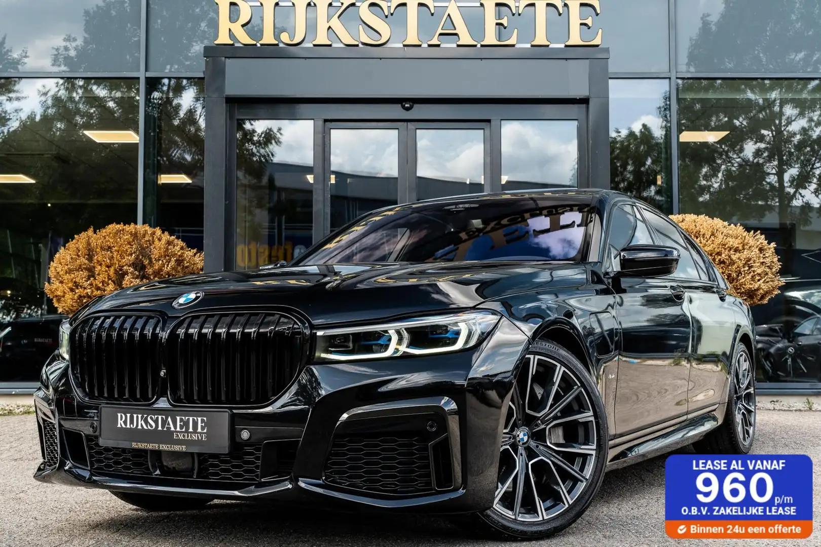 BMW 745 7-serie 745e High Executive|PANO|MASSAGE|H&K|HEAD- Schwarz - 1