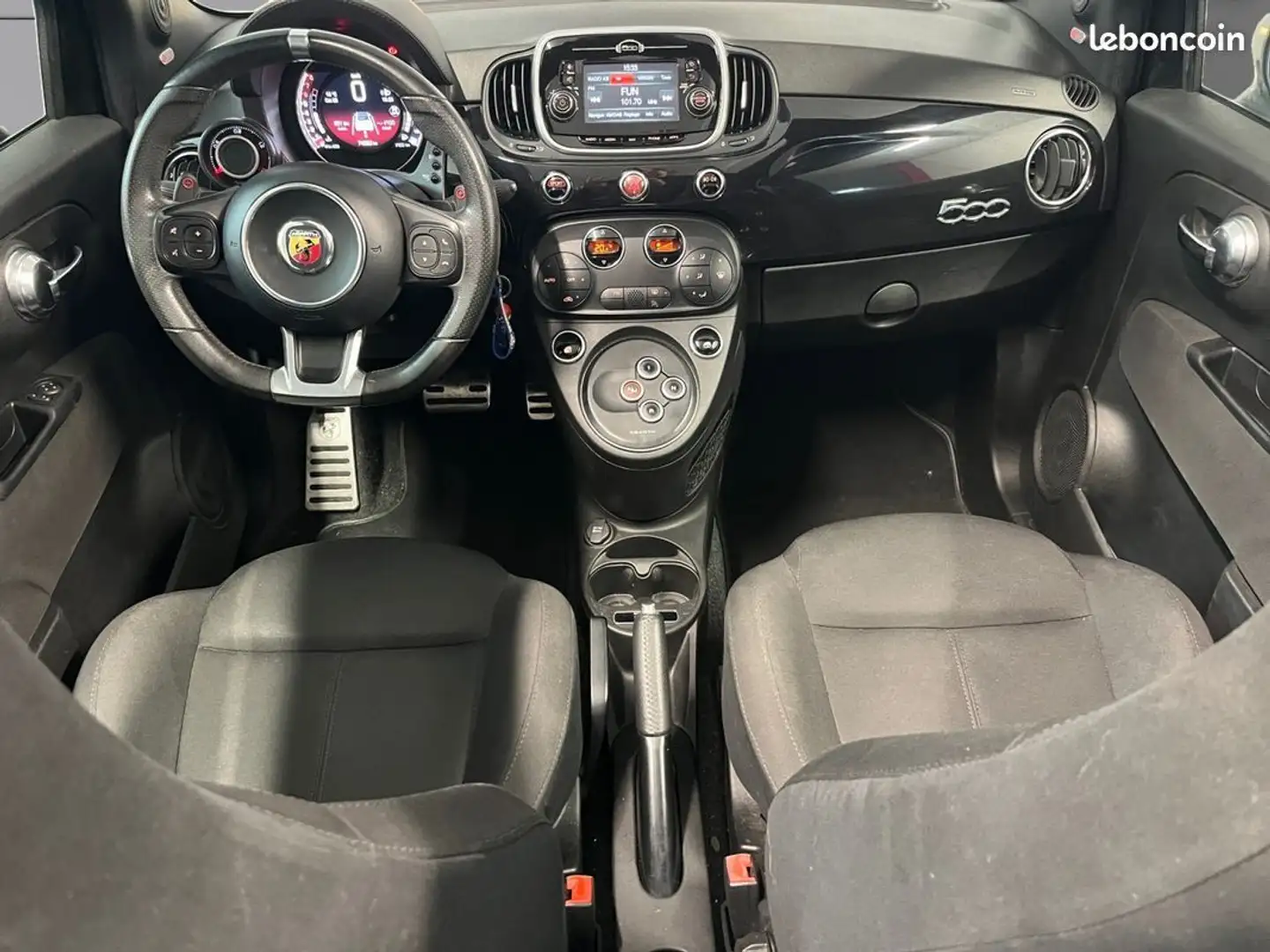 Abarth 500 FIAT Cabriolet 595 1.4 Turbo 16v T-jet 145 Ch Garantie 12 mois Zwart - 2