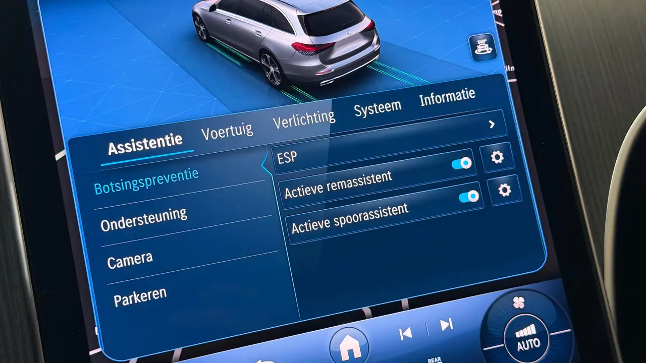Mercedes-Benz C-Class d Automaat Garantie EURO 6d Leder LED Getinte Ruiten Prof Navi Adaptive Cruise Controle, миниатюра 15
