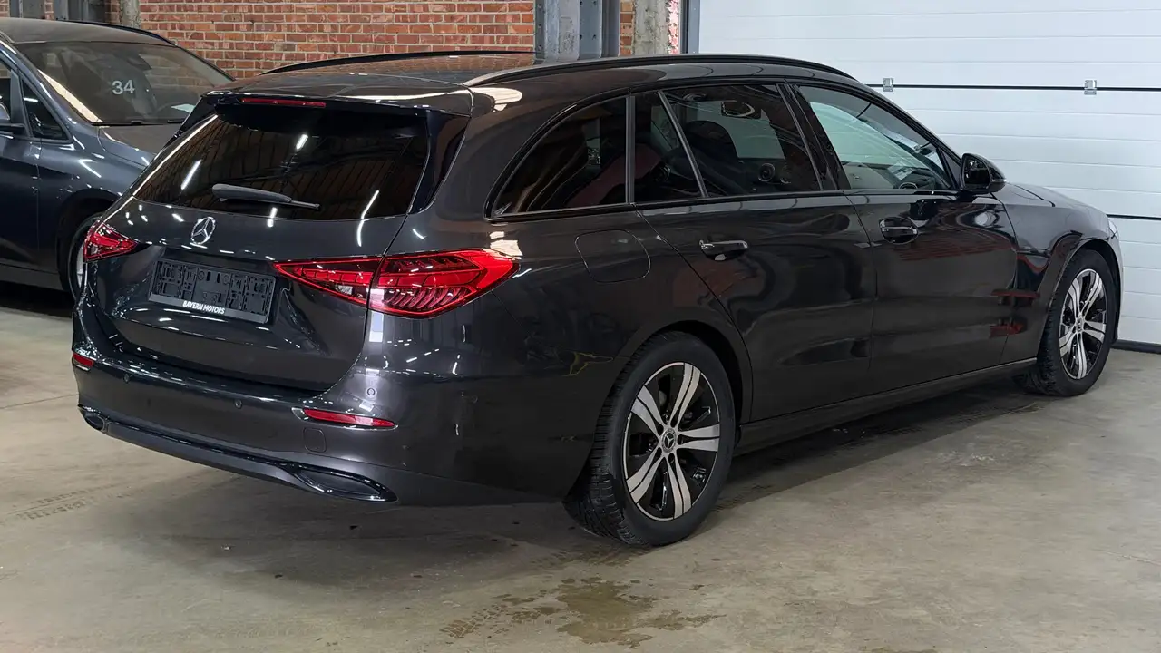 Mercedes-Benz C-Class d Automaat Garantie EURO 6d Leder LED Getinte Ruiten Prof Navi Adaptive Cruise Controle, миниатюра 2
