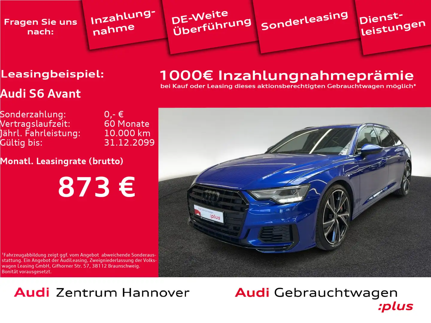 Audi S6 3.0 TDI quattro Blau - 1