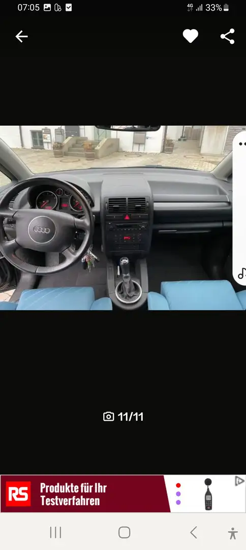 Audi A2 1,6 FSI Blau - 2