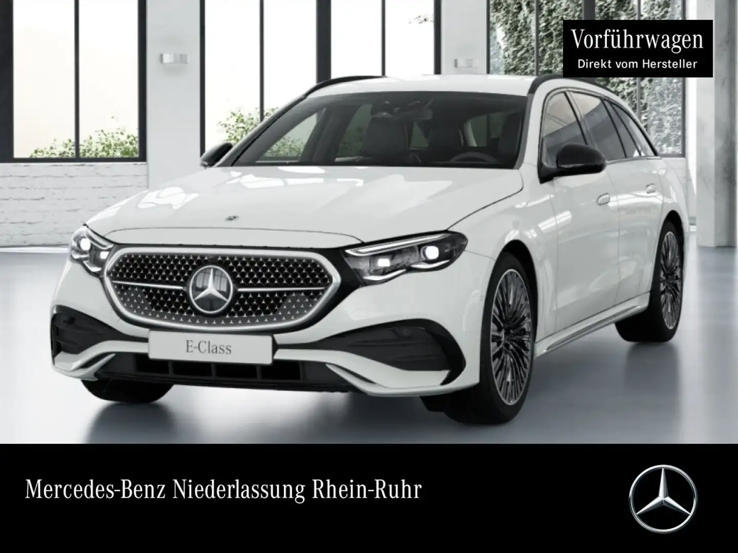 Mercedes-Benz E 220 d T Edition AMG-Line Sportpaket Night PTS Weiß - 1