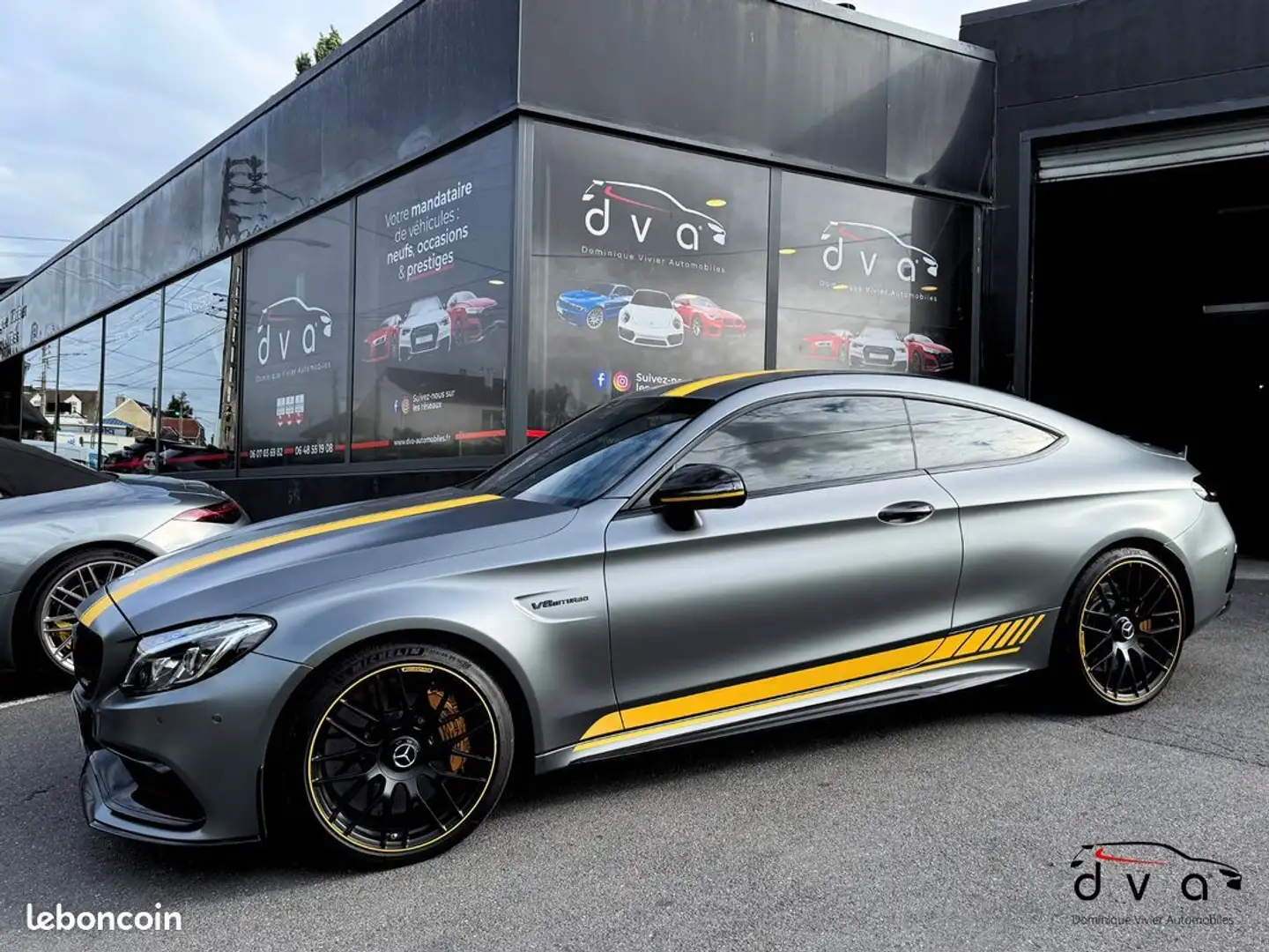 Mercedes-Benz C 63 AMG Mercedes C63 s AMG 510 ch Edition One Française Gris - 2