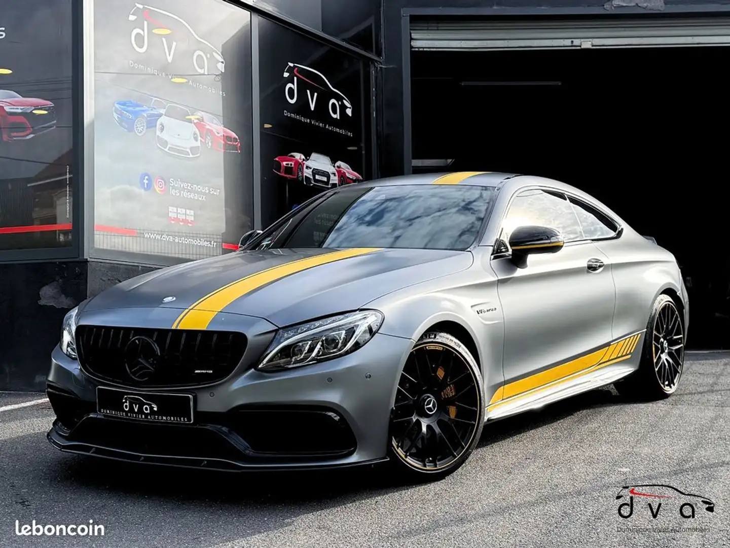 Mercedes-Benz C 63 AMG Mercedes C63 s AMG 510 ch Edition One Française Gris - 1