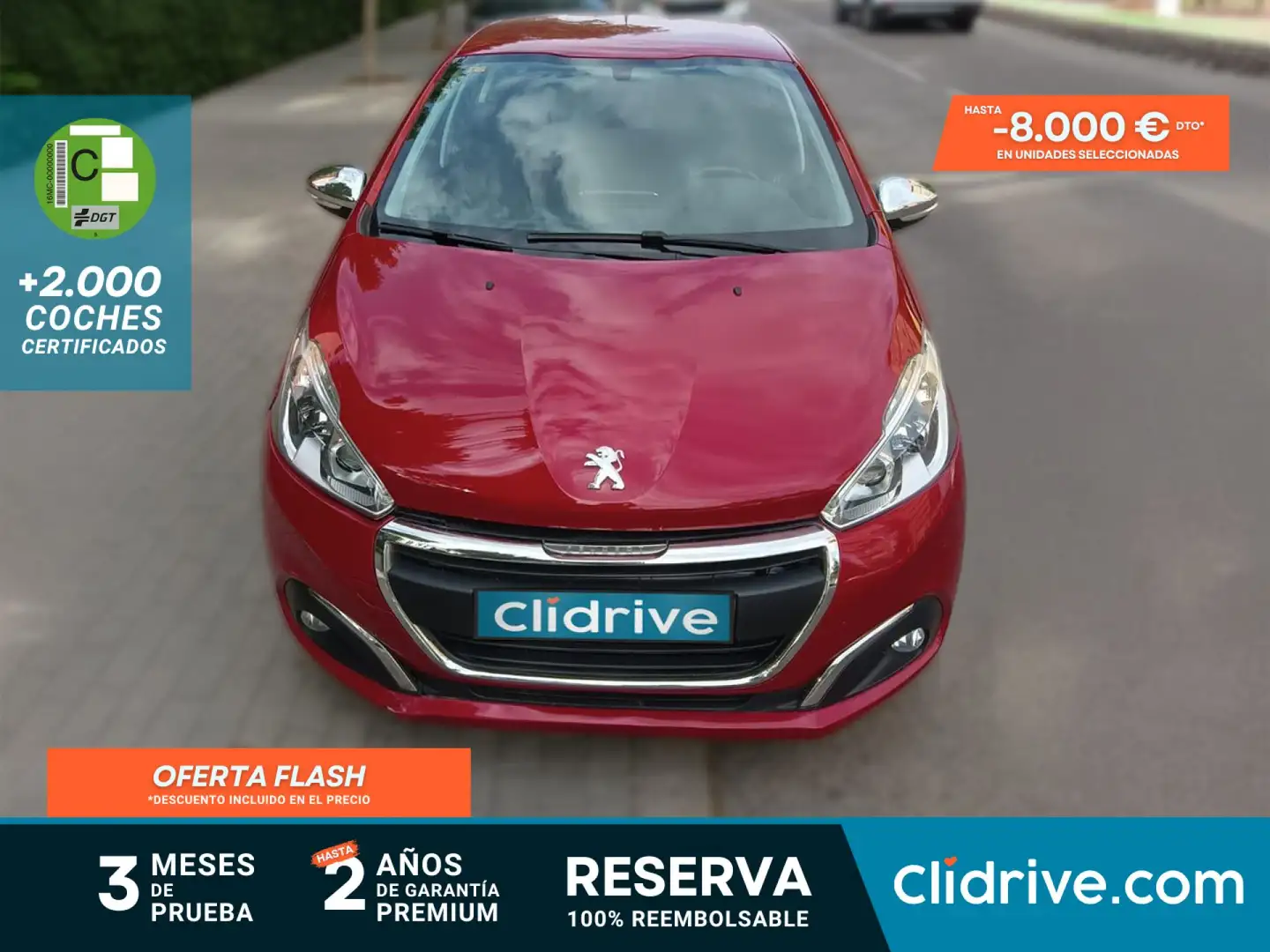 Peugeot 208 1.6BlueHDi Style 100 Lilla - 1