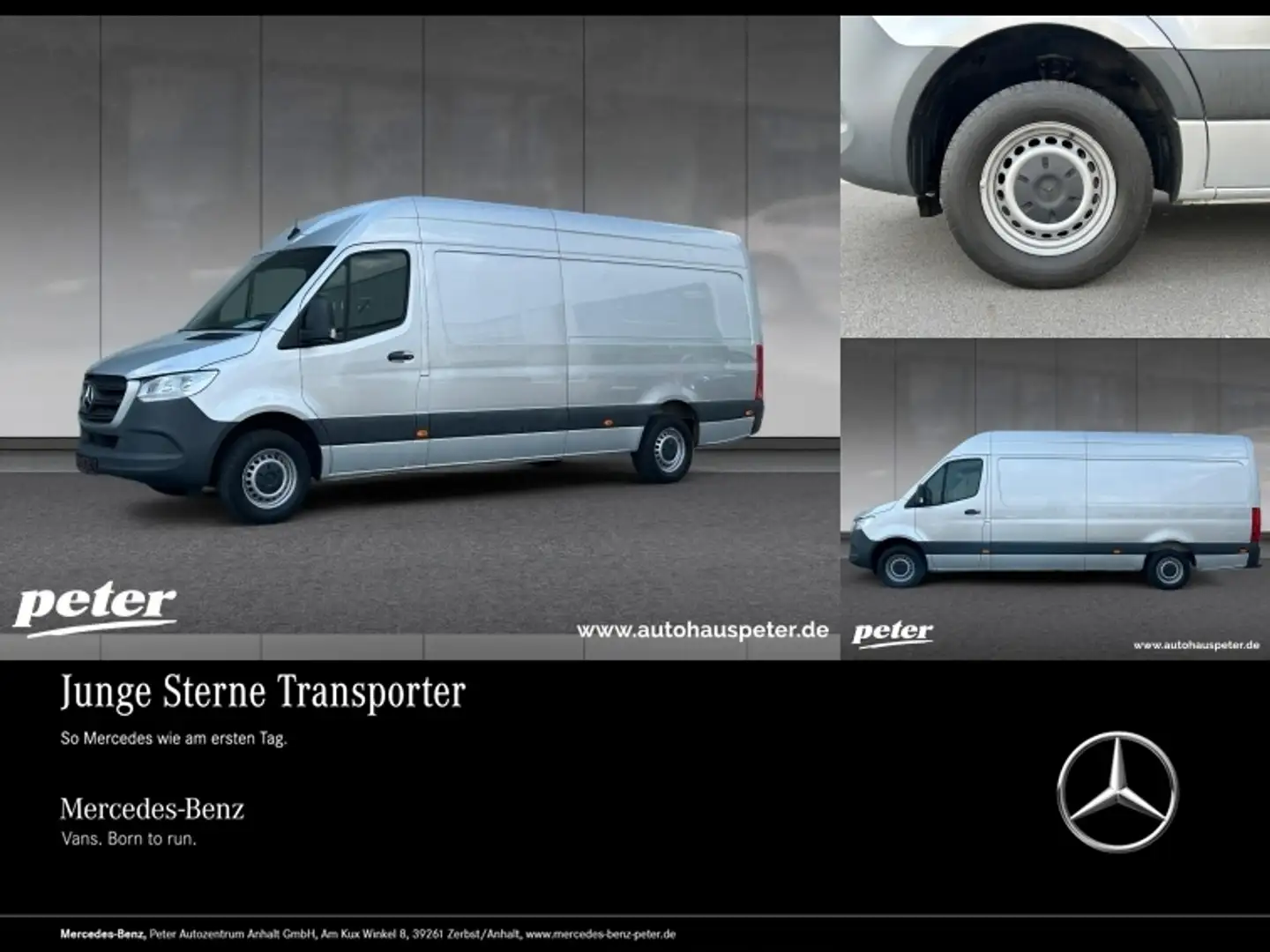 Mercedes-Benz Sprinter 316 CDI Kasten HD 7GT+MBUX+AHK+KAMERA Silber - 1