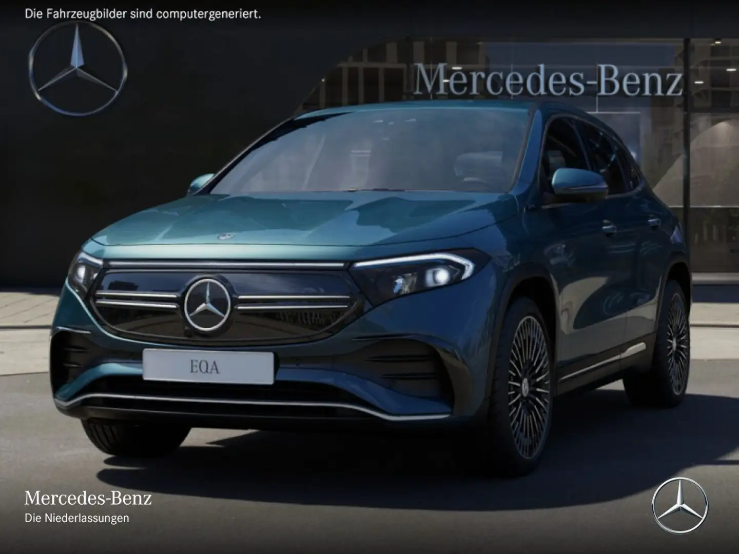 Mercedes-Benz EQA 350 4M AMG+20"+PLUS-PAKET+AHK+360+EDW+KEYLESS Blau - 2