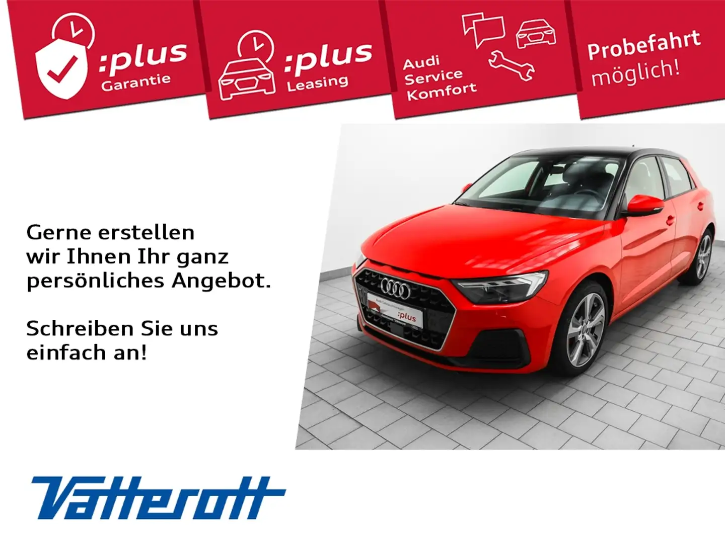 Audi A1 Sportback 30 TFSI advanced LED virtCockpit Rood - 1