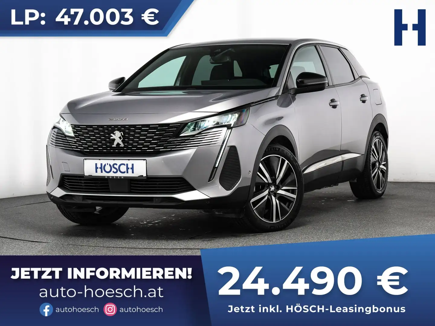 Peugeot 3008 SUV Plug-In Hybrid 180 Allure MEGADEAL -50% Grau - 1
