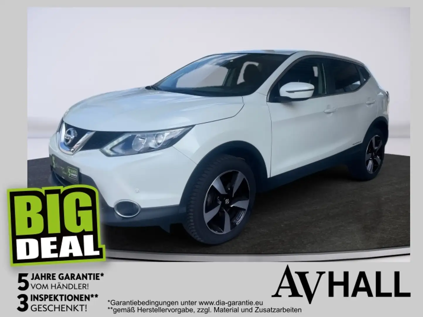 Nissan Qashqai Acenta 1.2 *KLIMA*RFK*NAVI*PDC*SHZ* Weiß - 1