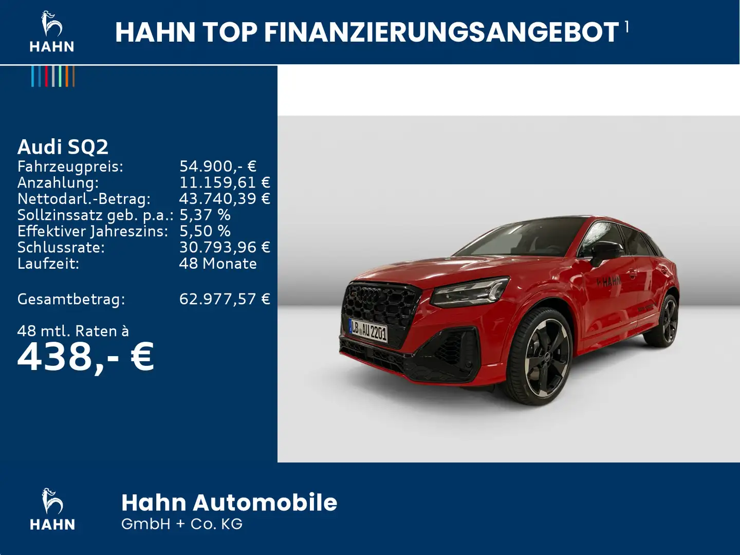 Audi SQ2 2.0 TFSI S tronic Navi AHK Pano Matrix CAM Rosso - 2