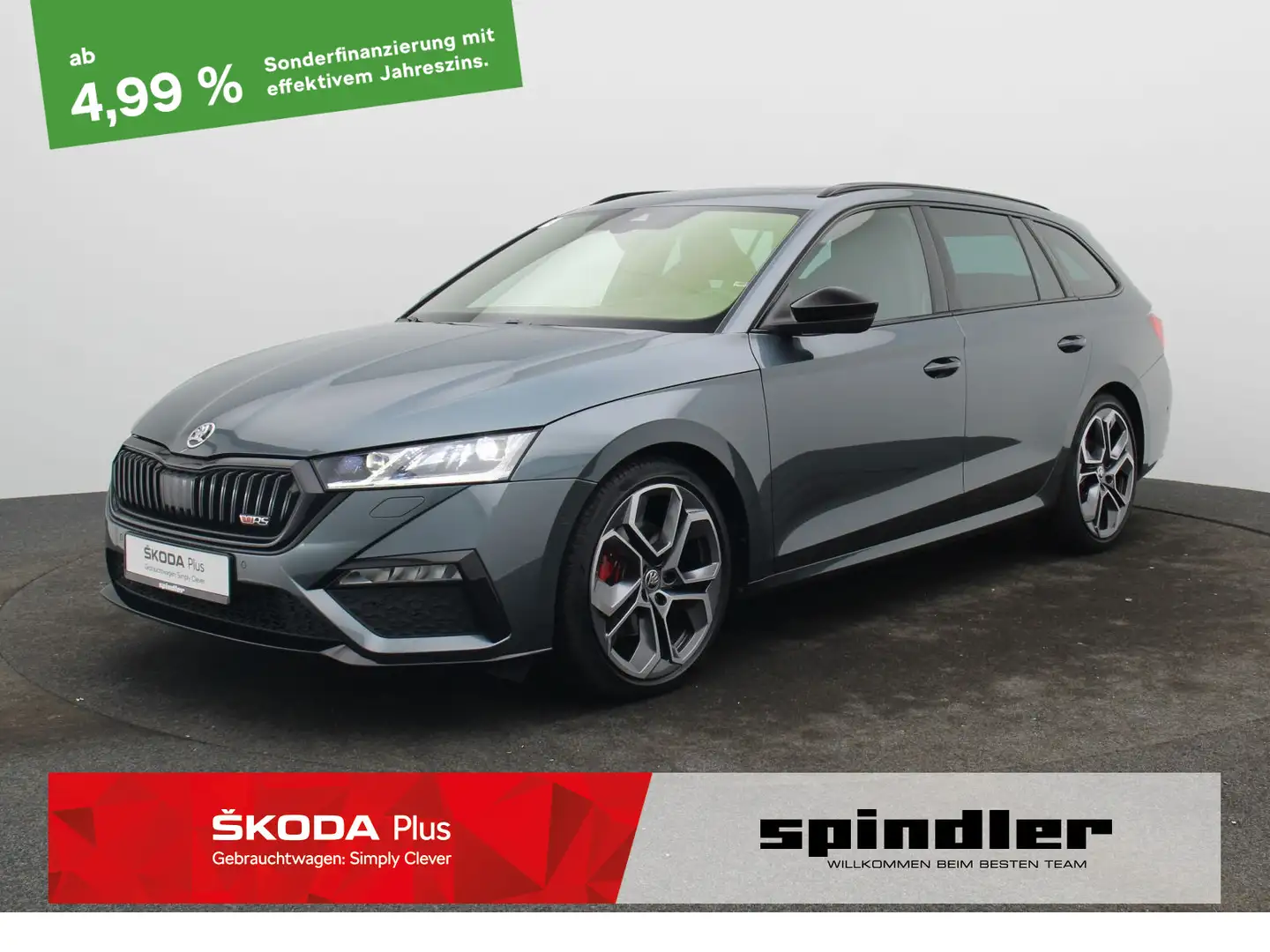Skoda Octavia RS Combi 2.0 TDI 4x4 DSG/Matrix LED, ACC Gris - 1