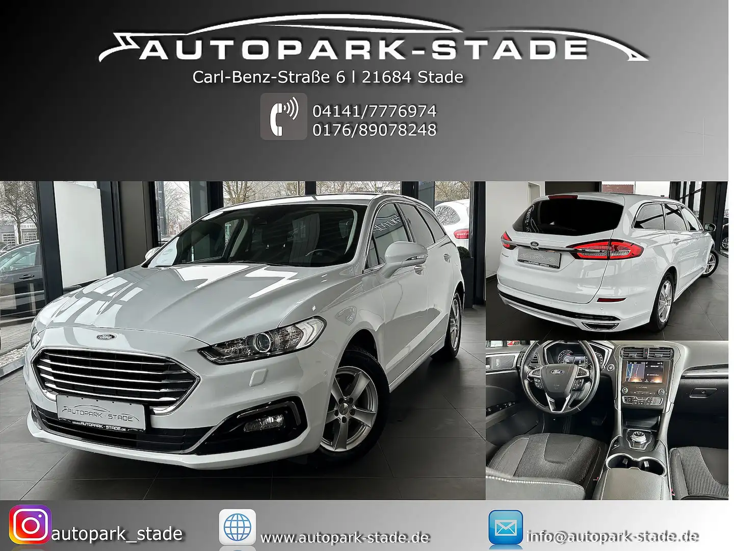 Ford Mondeo 2.0 TDCI Titanium LED Kam Ass. Keyless Weiß - 1