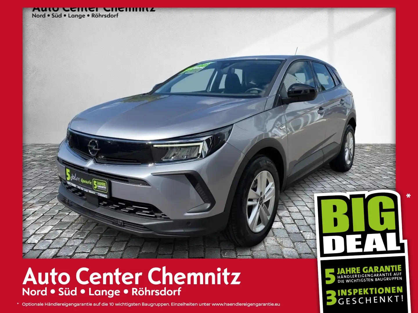 Opel Grandland AT8 Edition AHK/LED/SHZ/LHZ/Kamera/LM Grijs - 1