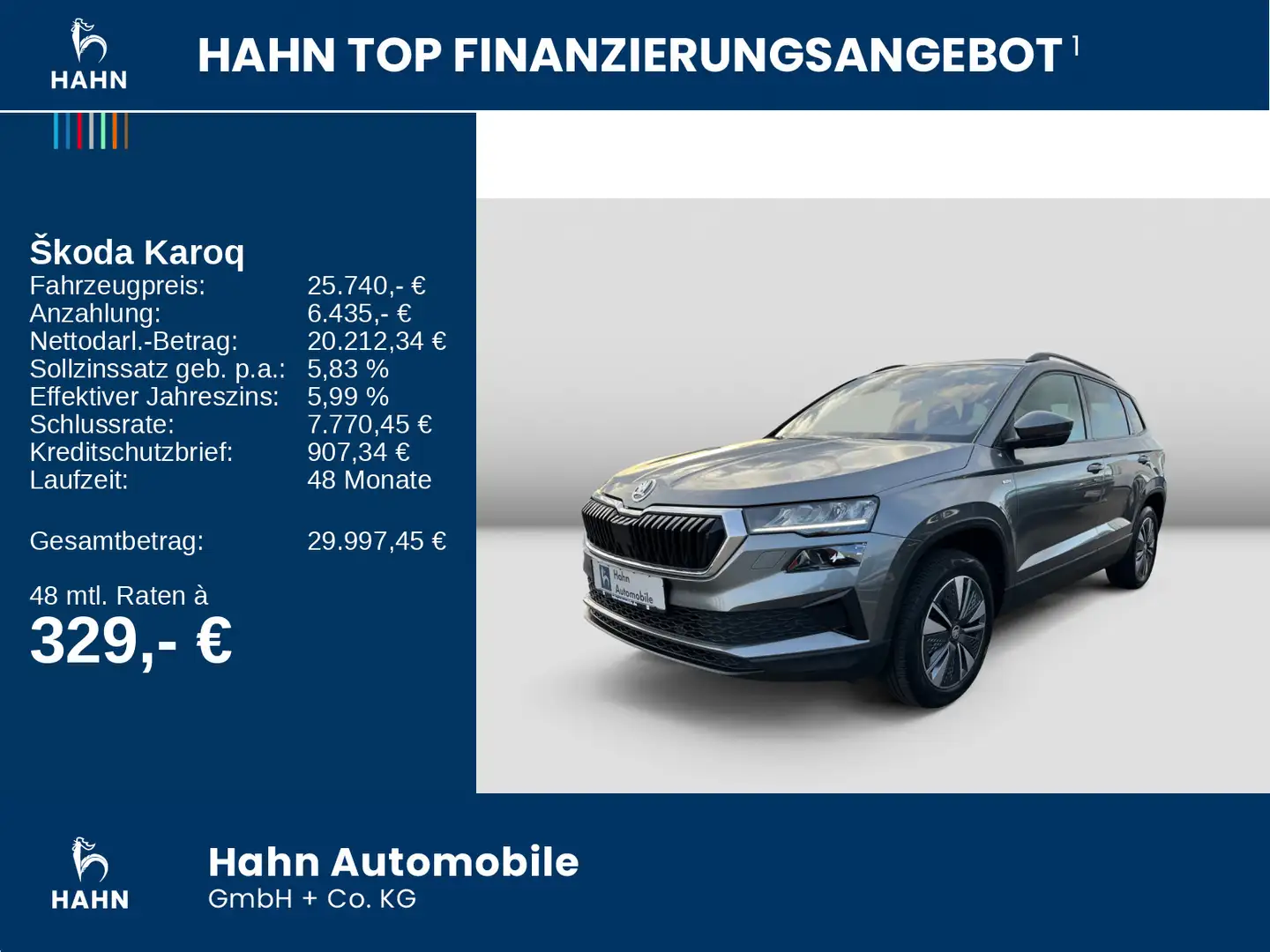 Skoda Karoq 1.5TSI DSG Tour LED Navi ACC APP CAM Sitzh Grau - 2