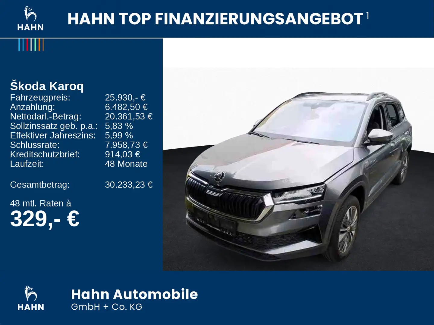 Skoda Karoq 1.5TSI DSG Tour LED Navi ACC APP CAM Sitzh Grau - 2