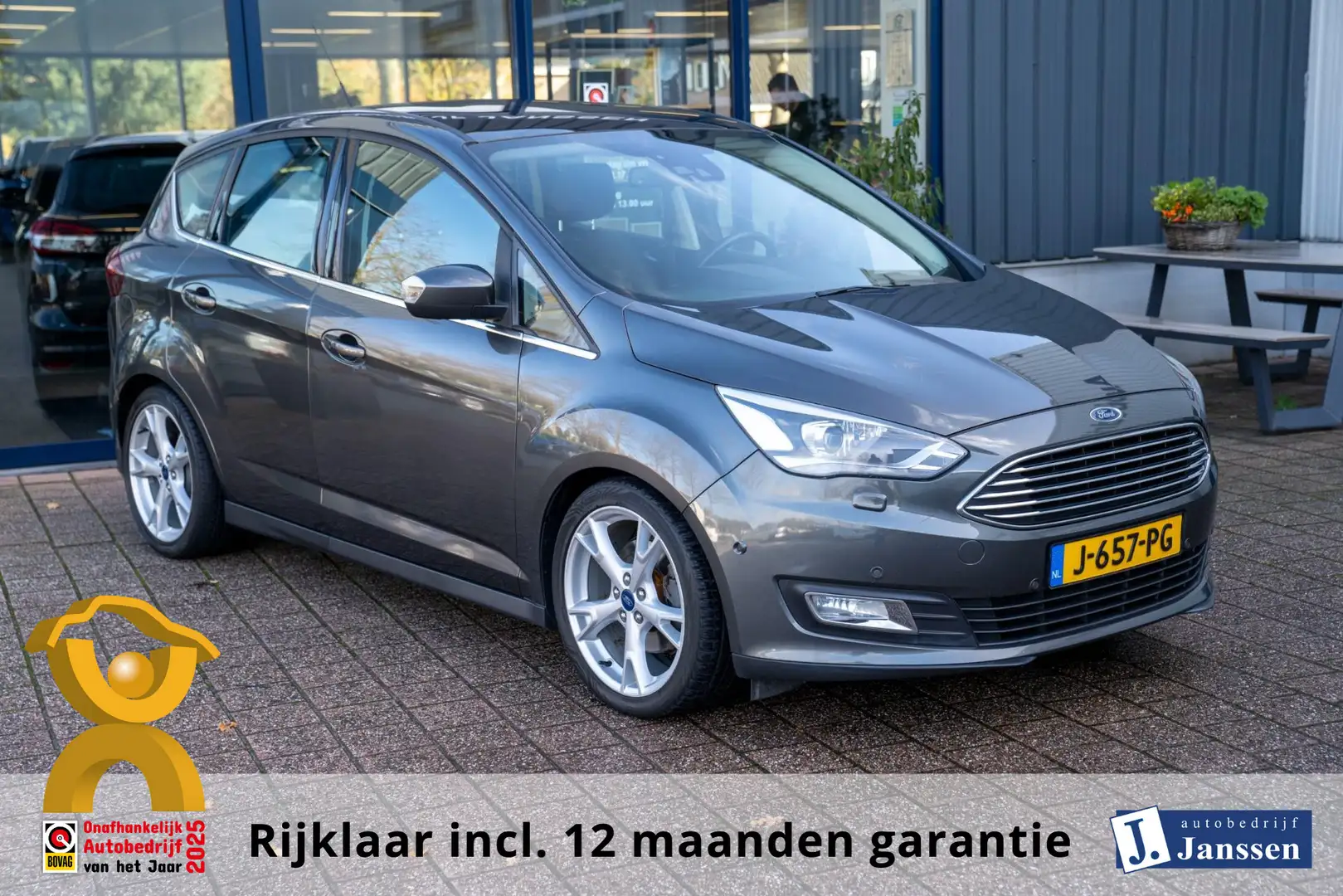 Ford C-Max 1.5 Titanium 150pk|Prijs rijklaar incl 12 mnd gara Grijs - 1