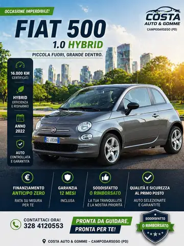 Fiat 500 2022 1.0 hybrid 70cv