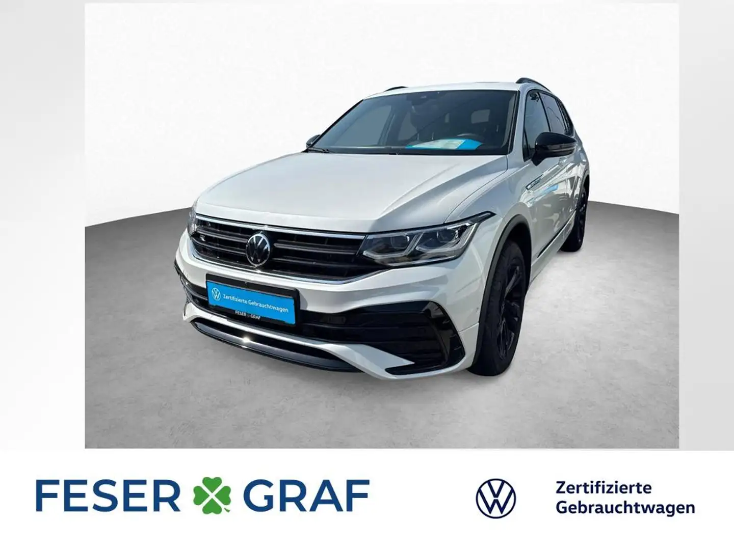 Volkswagen Tiguan Allspace 2.0 TDI DSG 4M R-LINE PANO NAVI Weiß - 1