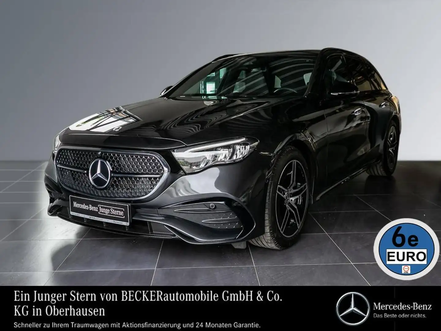 Mercedes-Benz E 220 Td AMG AHK NIGHT DISTRO TOTWINKEL KEYLESS Gris - 1