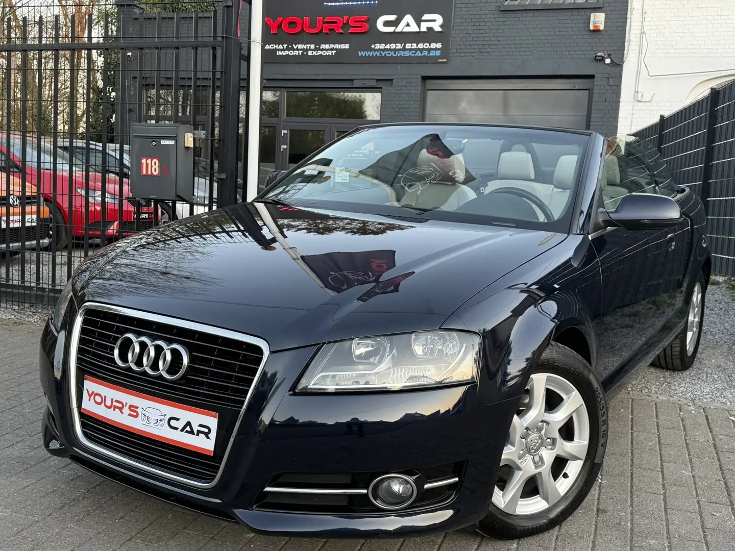 Audi A3 Cabriolet 1.2 TFSI - Cabriolet - Cuir - Garantie ! Bleu - 1