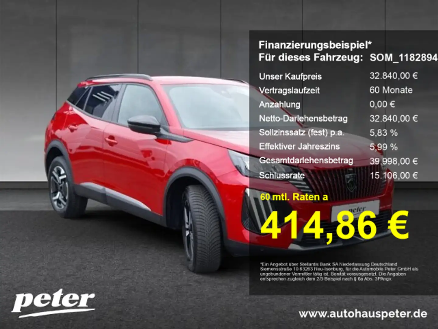 Peugeot 2008 2008 Allure Hybrid 145 360°Kamera+SHZ+Navi+Grip+ Rot - 1