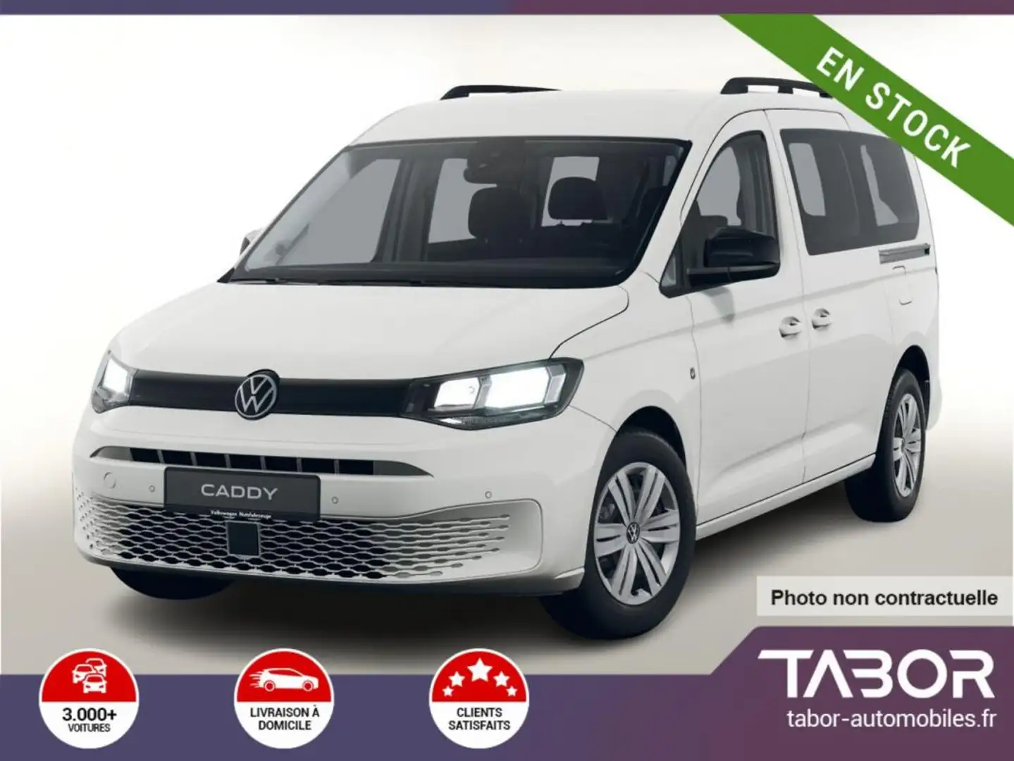 Volkswagen Caddy Maxi 2.0 TDI 102 7PL DigCo Cam Blanc - 1
