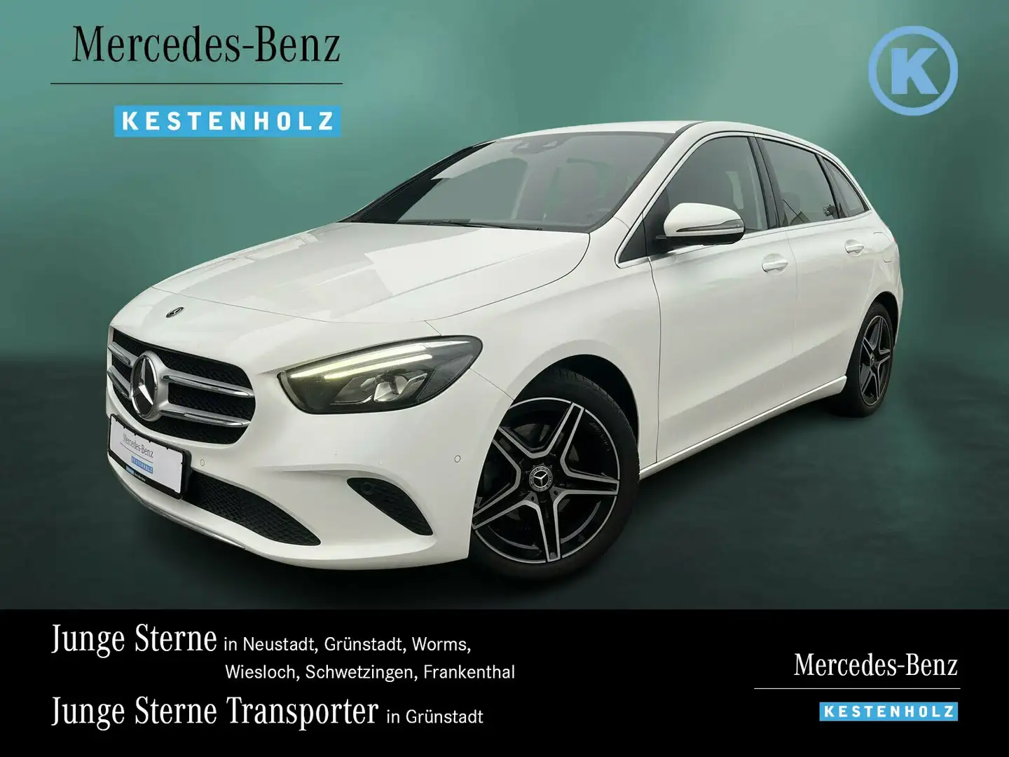 Mercedes-Benz B 200 B 200 d PROGRESSIVE+KAM+18"AMG+AMBI+EASYP+LED Navi Weiß - 1