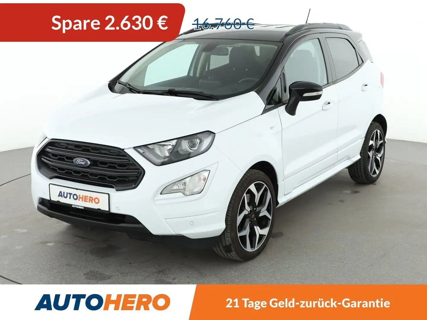 Ford EcoSport 1.0 EcoBoost ST-Line Aut.*NAVI*LED*PDC*SHZ*CAM* Weiß - 1