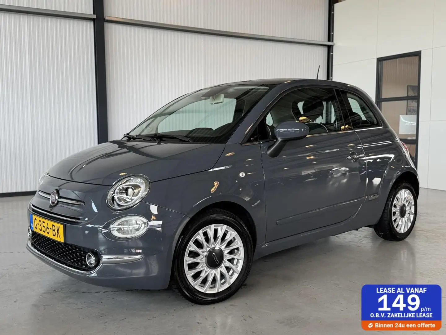 Fiat 500 0.9 TwinAir Turbo Lounge|Navi|Cruise Control|Schui Grau - 1