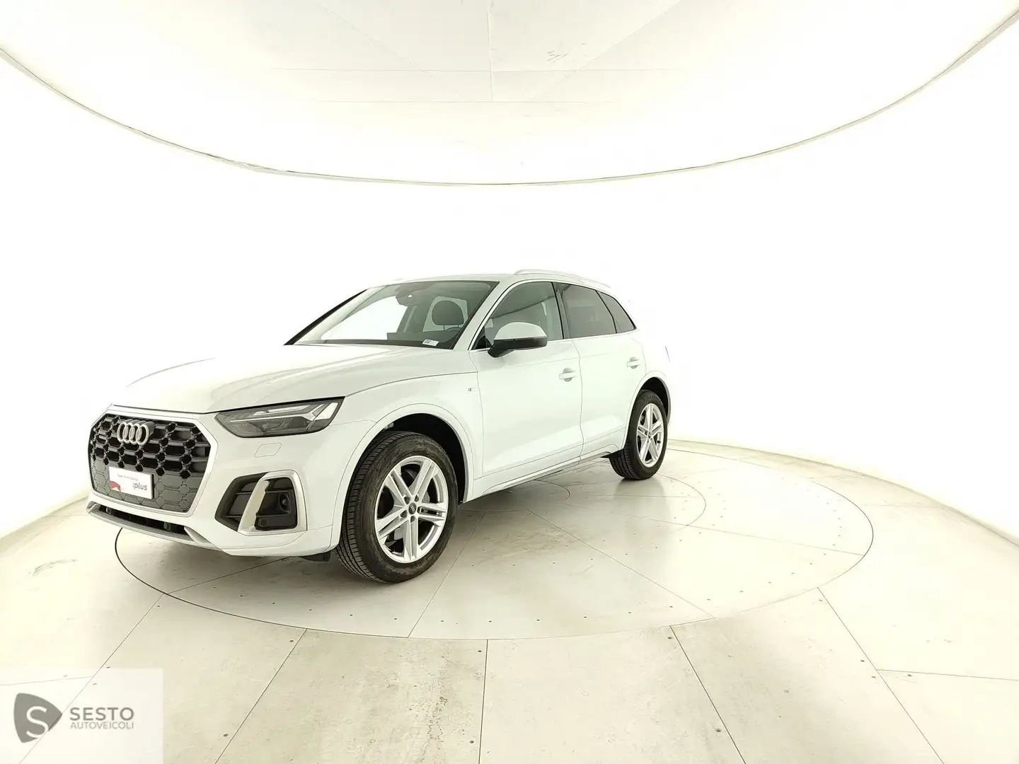 Audi Q5 II 2020 40 2.0 tdi mhev 12V S line quattro s tron Bianco - 1