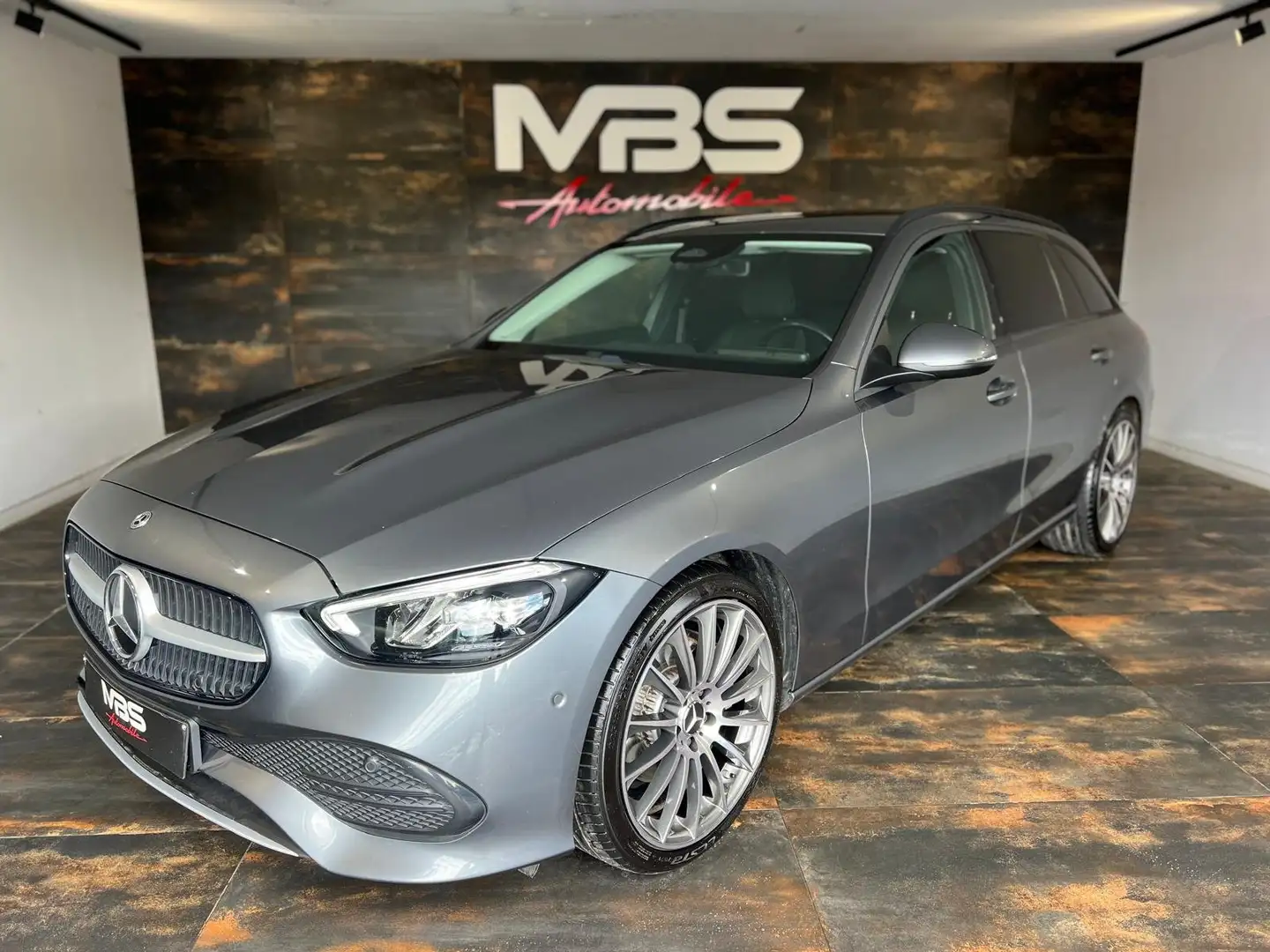 Mercedes-Benz C 200 C200d *CAMERA *AUTO *LOOK AMG *FEUX LED *CARPLAY Grijs - 1