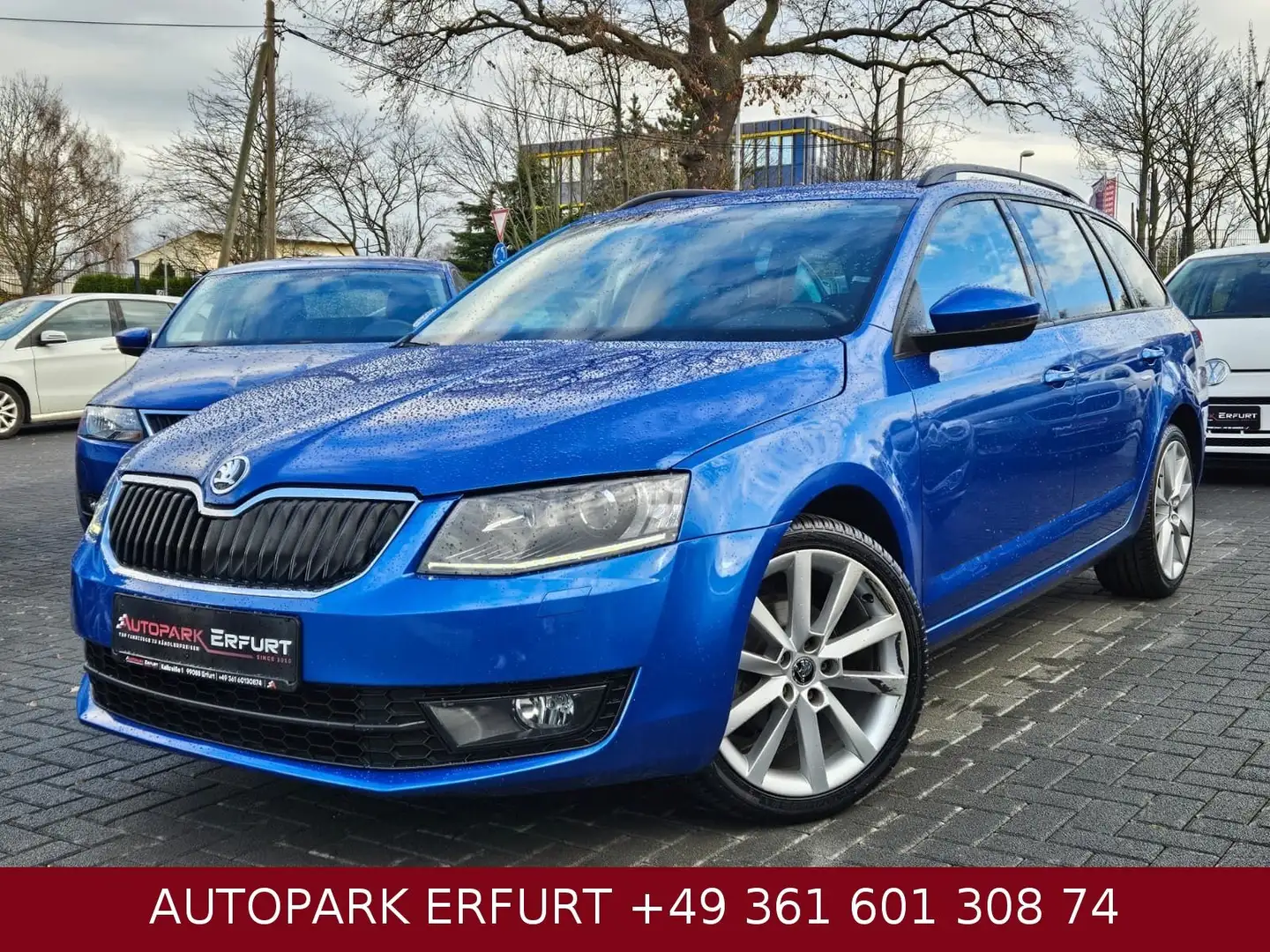 Skoda Octavia Combi Joy*Klima*Temp*StzH*Phone*Xenon Blauw - 1