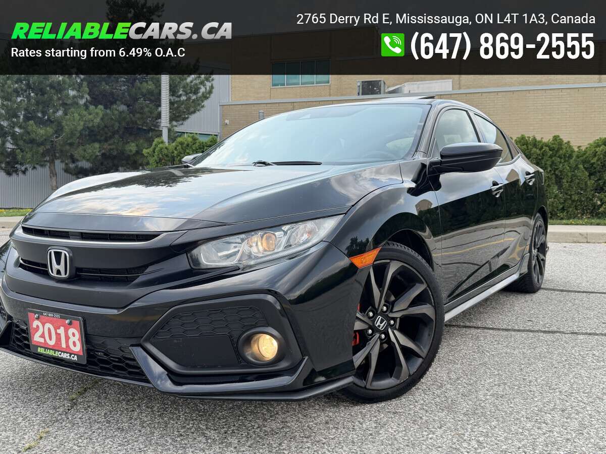 2018 Honda Civic SPORT | No-Accident | Sunroof | Honda Sensing — снимка 1