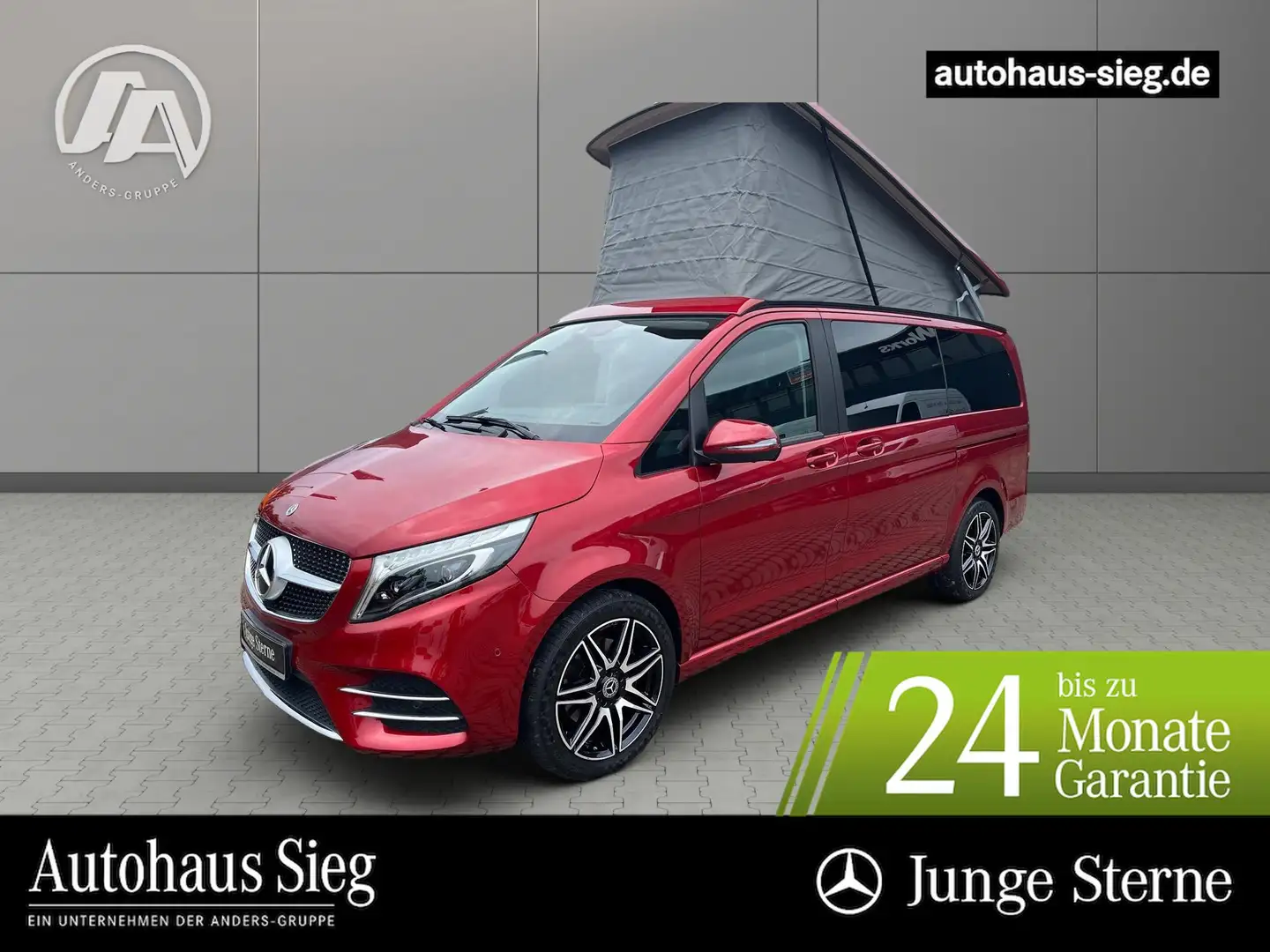 Mercedes-Benz V 250 4M Horizon AHK 2,5t*ATM*NAVI*RFK*MBUX*LED Rouge - 1