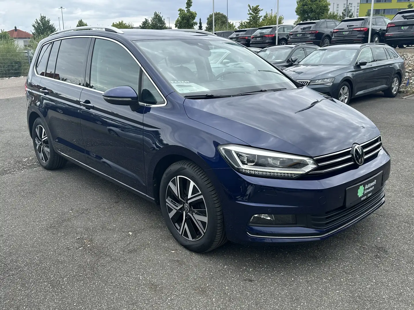 Volkswagen Touran Highline 2.0 TDI AHK LED KAMERA ACC SHZ Bleu - 2
