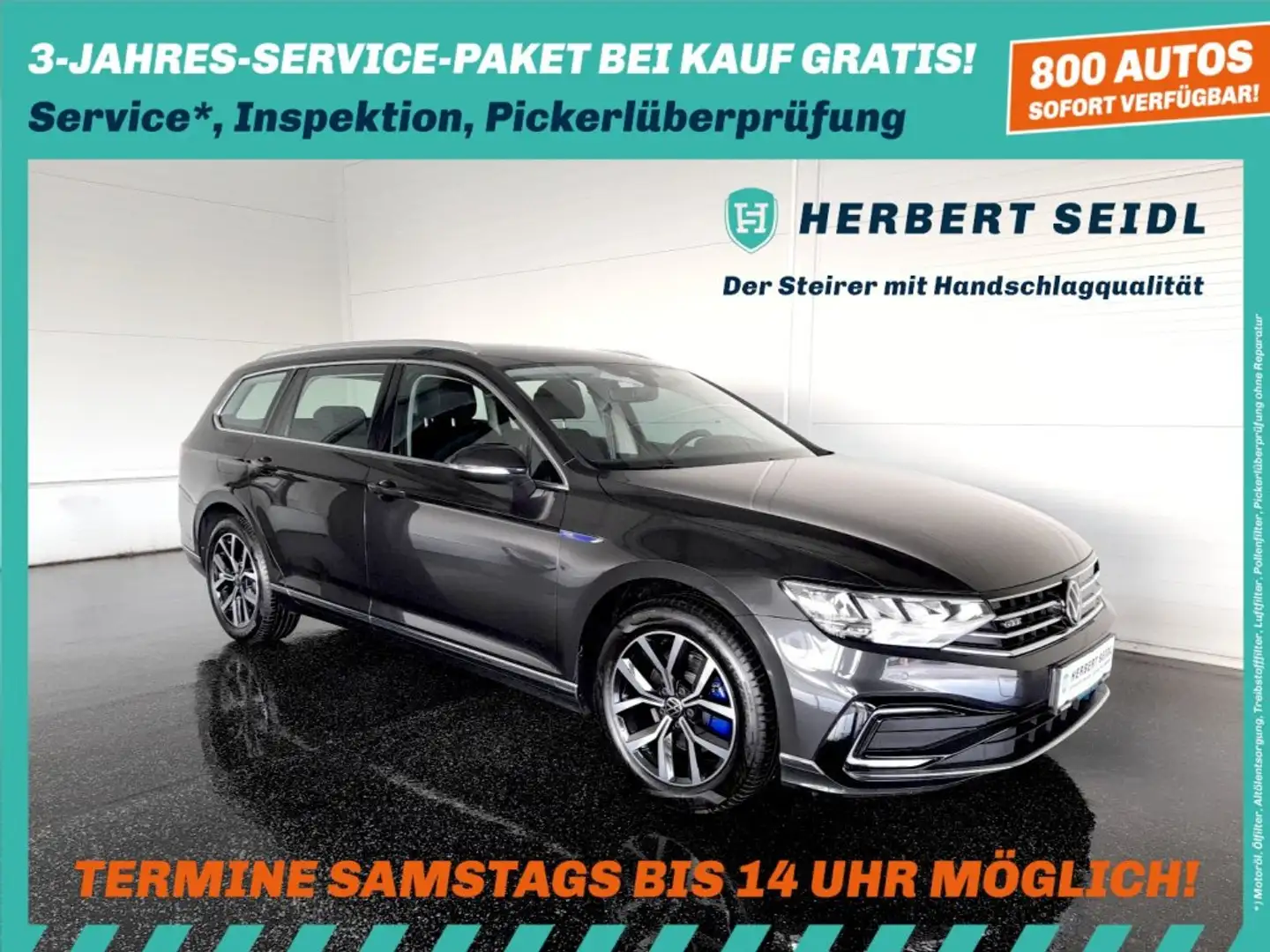 Volkswagen Passat Variant GTE PHEV DSG *SPORTFAHRWERK / 17 ZOLL / LED / NAVI / AHV & KAMERA / ACC / SPORT MASSAGESITZ* Grau - 1