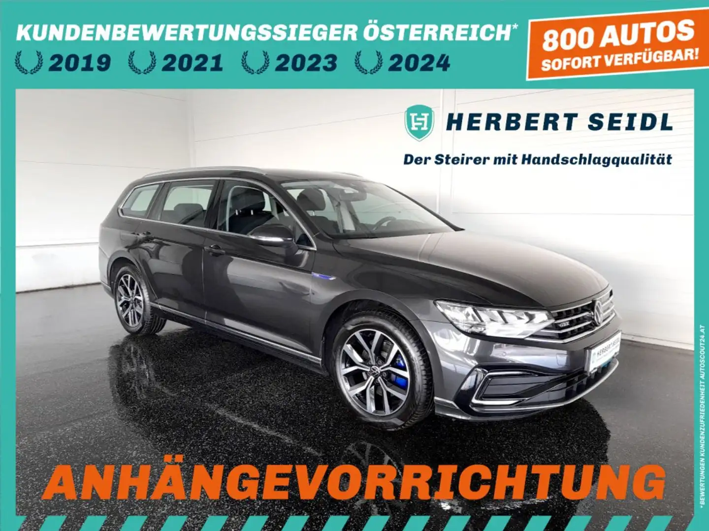 Volkswagen Passat Variant GTE PHEV DSG *SPORTFAHRWERK / 17 ZOLL / LED / NAVI / AHV & KAMERA / ACC / SPORT MASSAGESITZ* Grau - 1