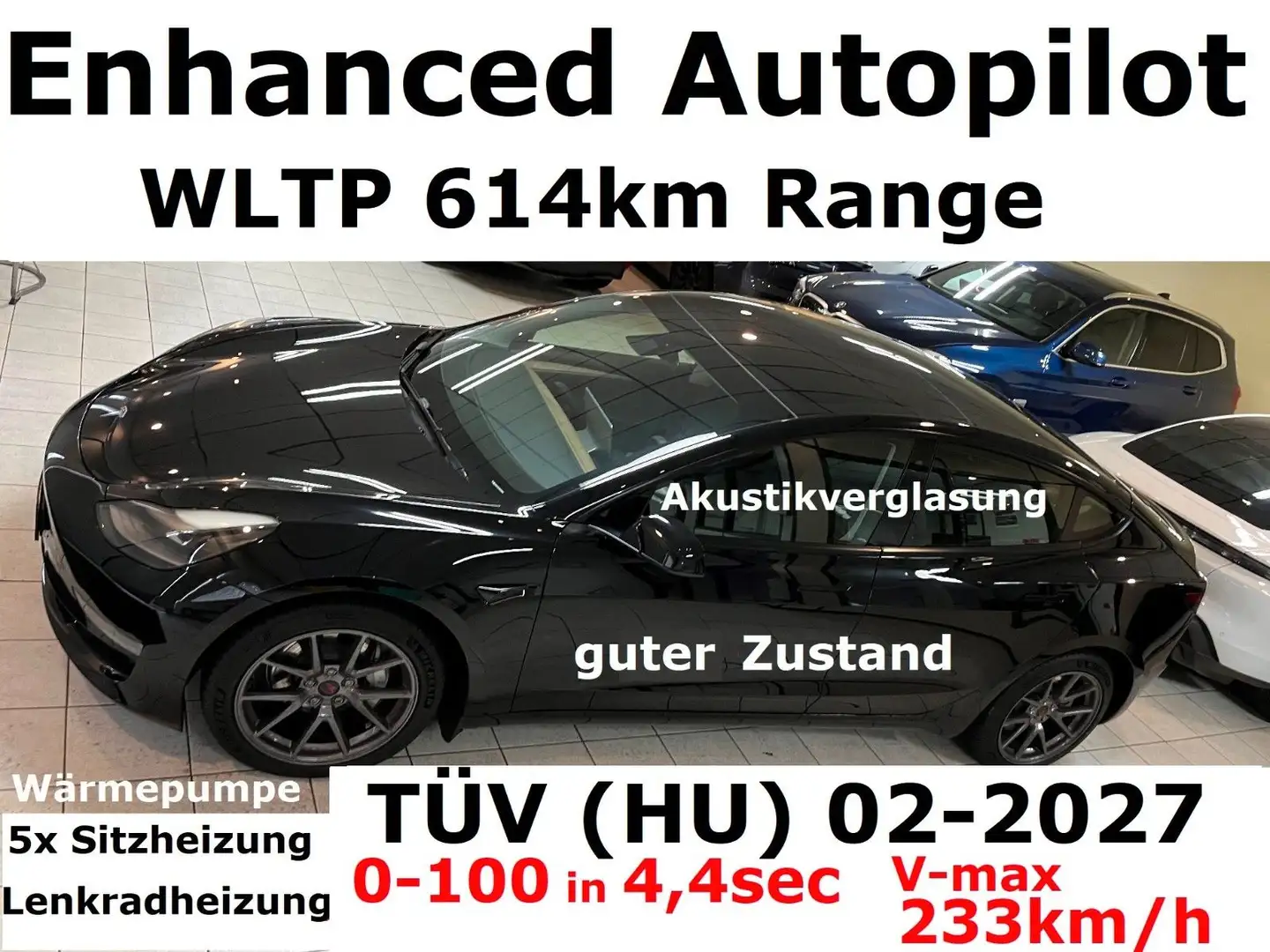Tesla Model 3 LR+Lenkradheizung+Enhanced Autopilot+ Negro - 1
