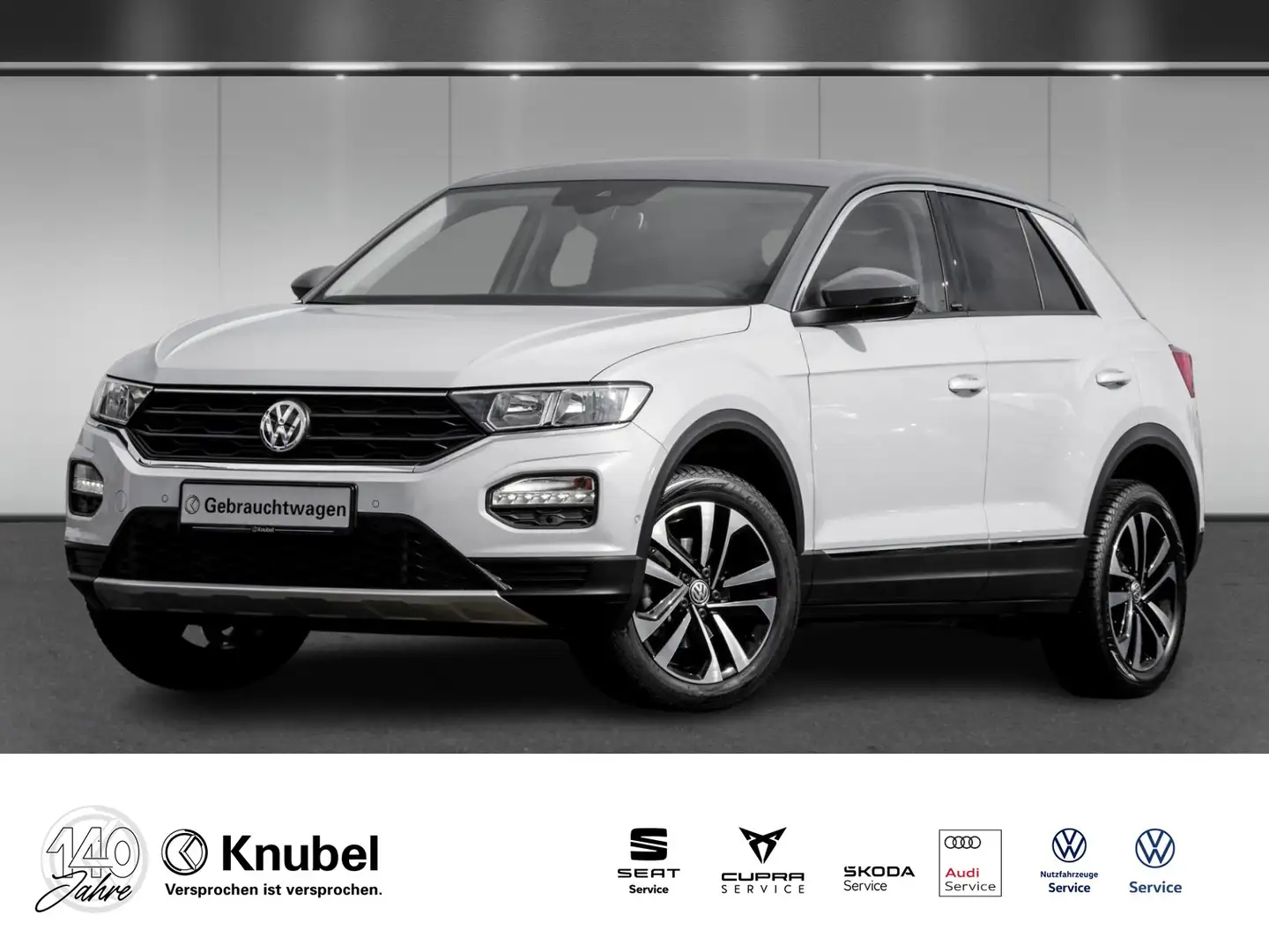 Volkswagen T-Roc IQ.DRIVE 1.5 TSI AHK/STANDH/ActiveID/NAVI Weiß - 1
