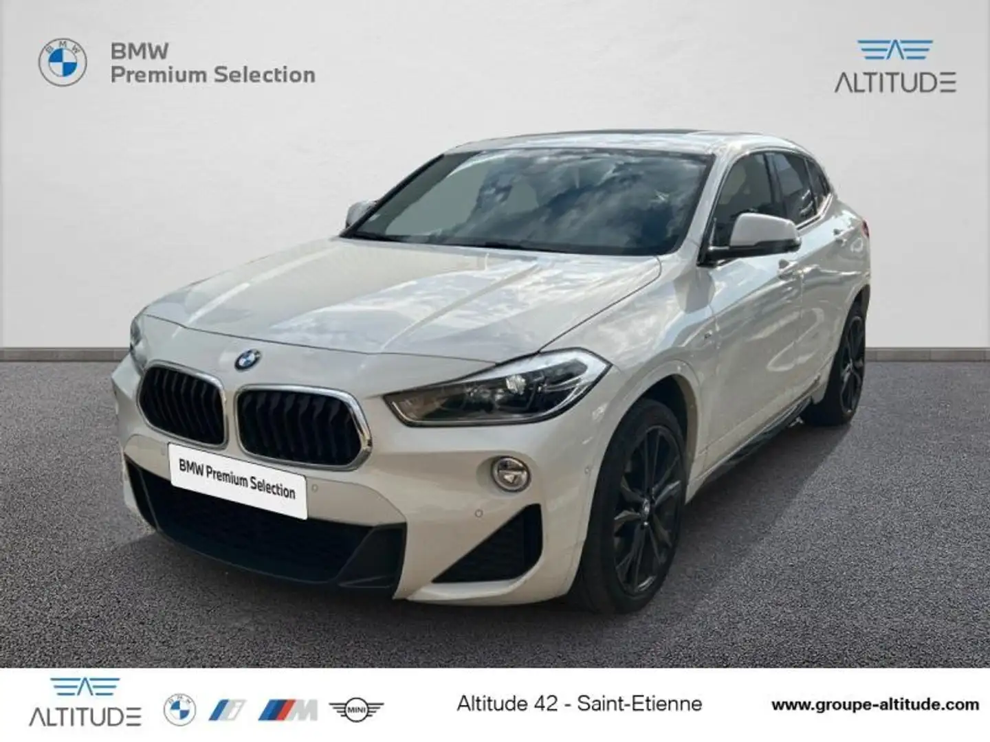 BMW X2 xDrive25dA 231ch M Sport Blanc - 1