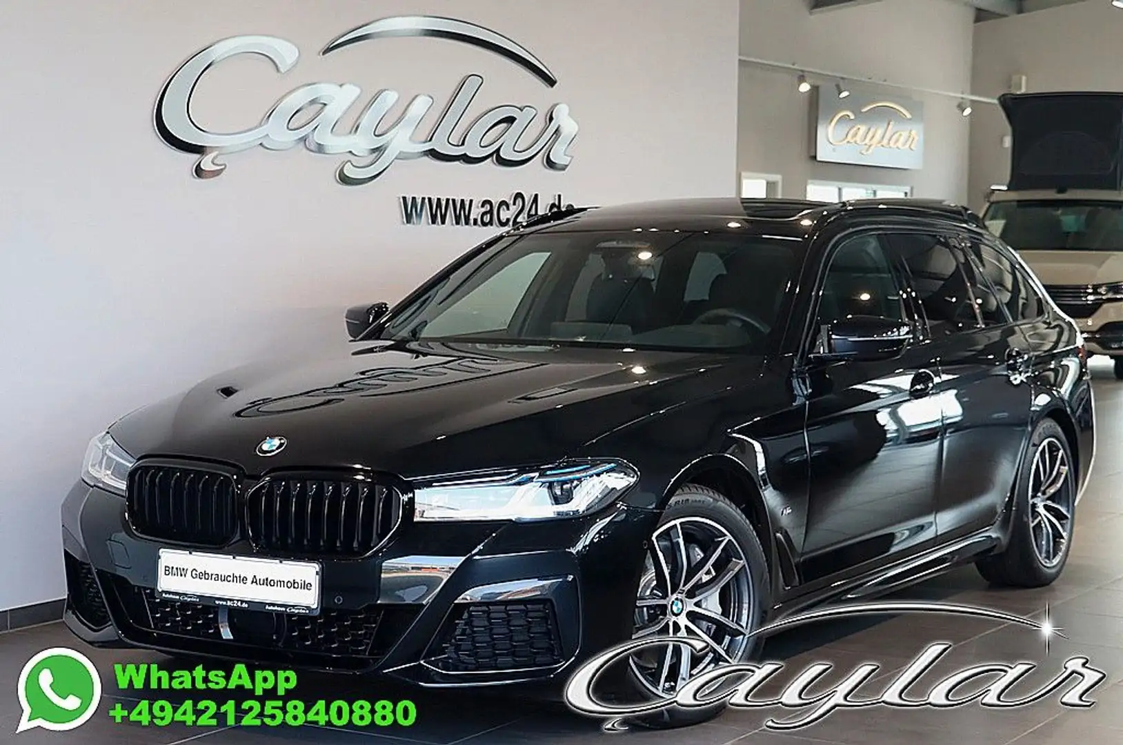 BMW 540 xd TOUR M SPORT ACC BELÜFTET LASER PANO AHK Zwart - 1