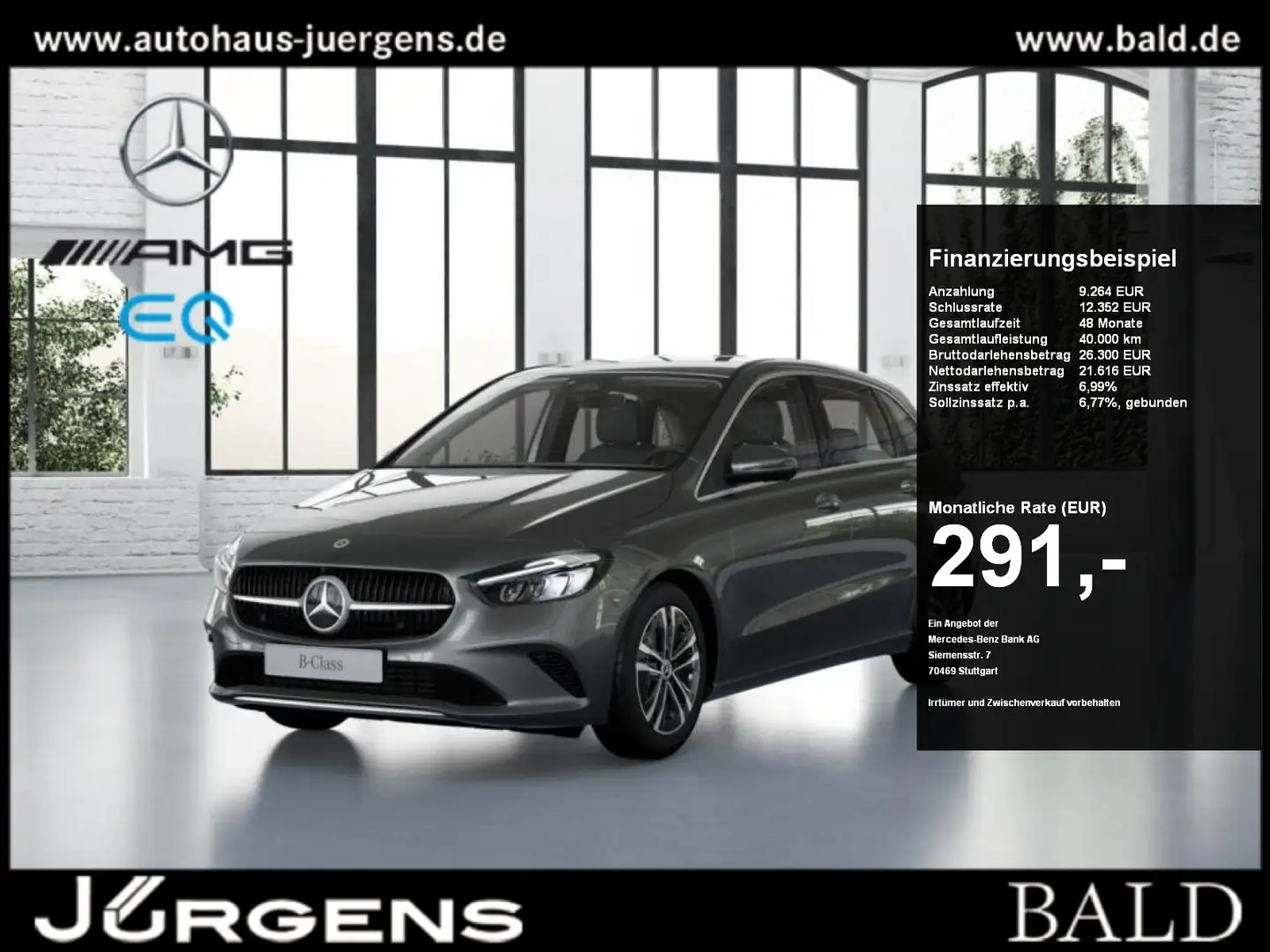 Mercedes-Benz B 180 Progressive/LED/Kamera/EASY-P/Winter/SHZ Grau - 1