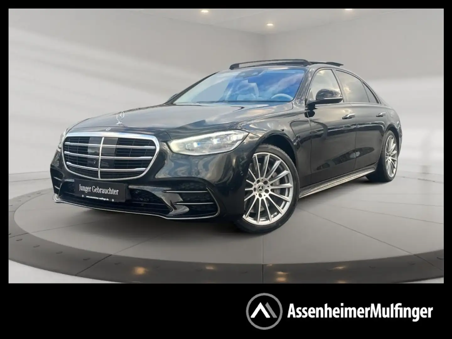Mercedes-Benz S 580 e 4matic lang AMG AMG+MBUX+Burm+Night+HUD Schwarz - 1