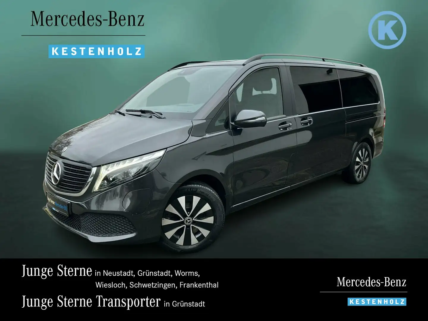 Mercedes-Benz EQV 300 EQV 300 Extralang DISTRO+EL-TÜREN+LED+BURMESTER Grau - 1
