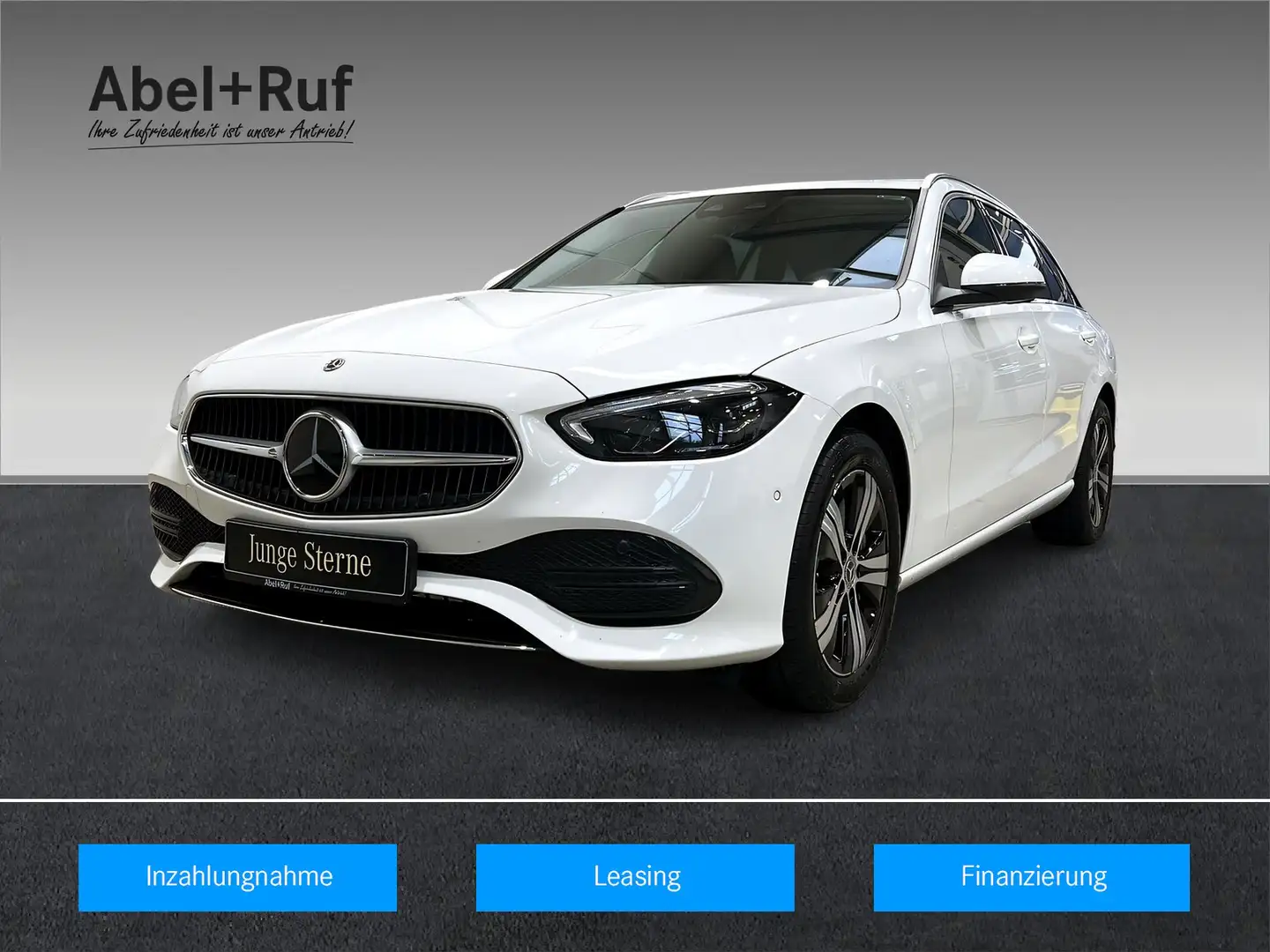 Mercedes-Benz C 300 e T AVANTGARDE+LED+DISTR+CarPlay+Kame+Ambi Weiß - 1