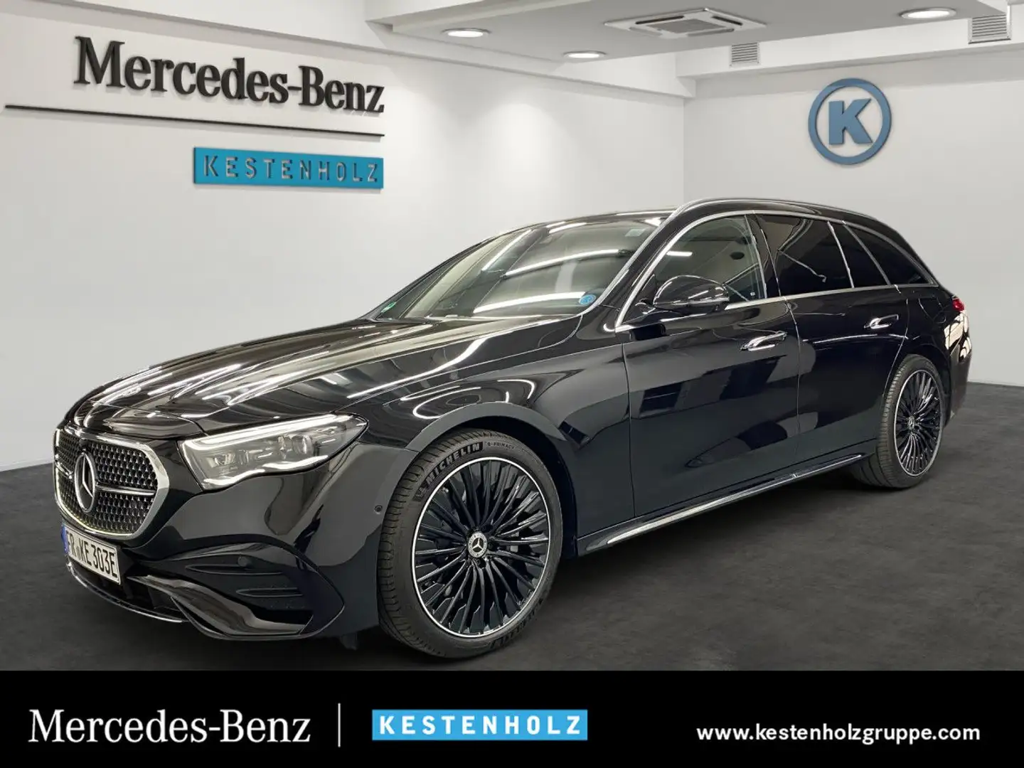 Mercedes-Benz E 300 e T-Modell AMG+PANO+AHK+BURMEST+PARK+DIST Noir - 1